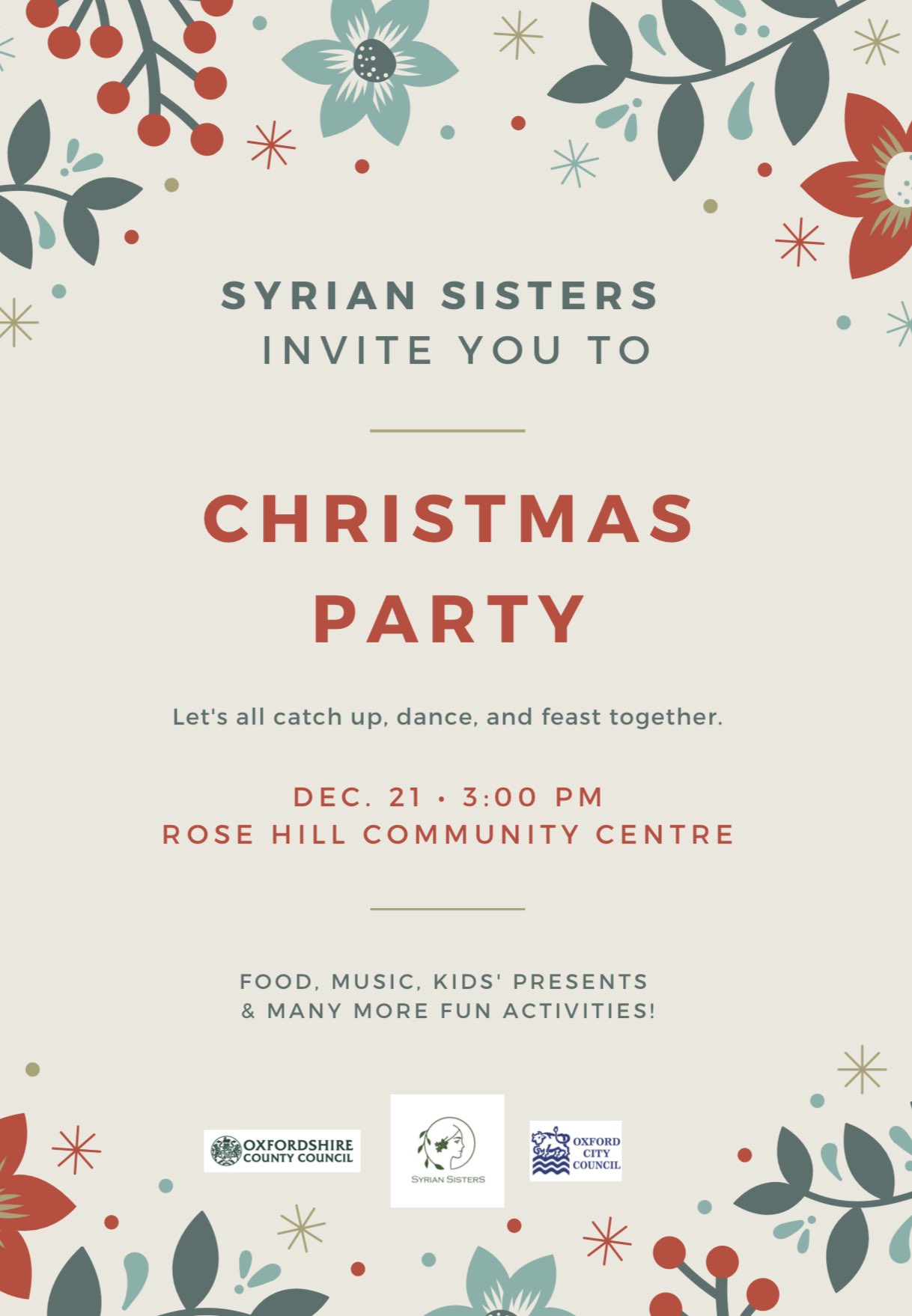 Syrian Sisters – Christmas Party 🎄🌟